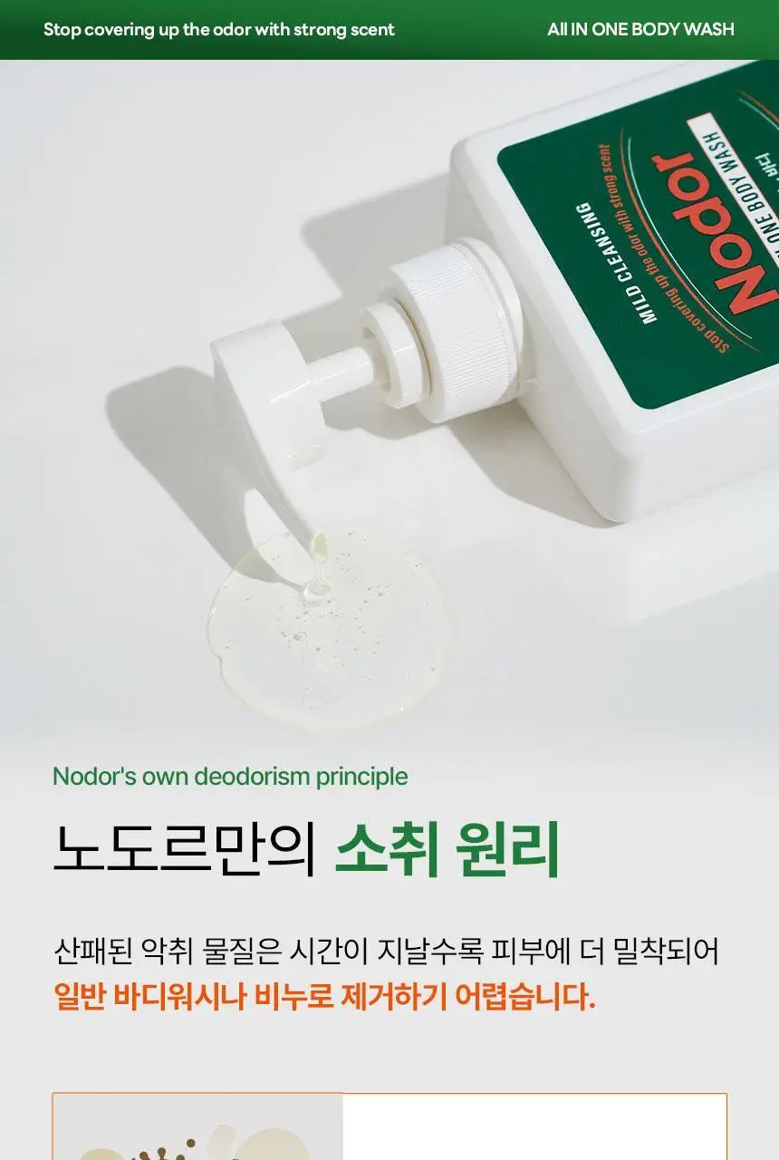 [1위 올인원 바디워시] 노도르 바디워시 460ml 3종 택 1 (올인원 / 아크네 / 모이스춰) 상세페이지 19